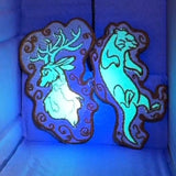 2 Patch set - glow in the dark patr0nus 8cm