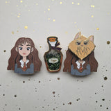 LAST 5: Cat lady pin and mask magnet/pin Hight 1.919