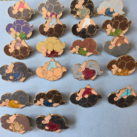 Niffs with birthstones (around 3x4cm) 22 pins incl a freebie pin and some other goodies