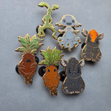 Set of 6 pins