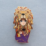 Luna set of 2 pins and 2 magnets 5cm