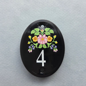 Number 4 door sign pin
