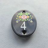 Number 4 door sign pin