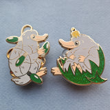 Christmas pin/ornament - green house (set of 2. 1 of each design)