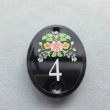 Number 4 door sign pin