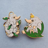 Christmas pin/ornament - green house (set of 2. 1 of each design)