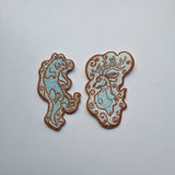 2 Patch set - glow in the dark patr0nus 8cm