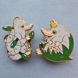 Christmas pin/ornament - green house (set of 2. 1 of each design)