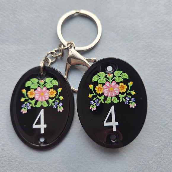 🚪 keychain & pin set