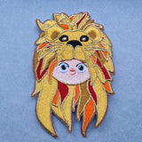 PATCH: Lion iron on patch 10 x 6.5cm