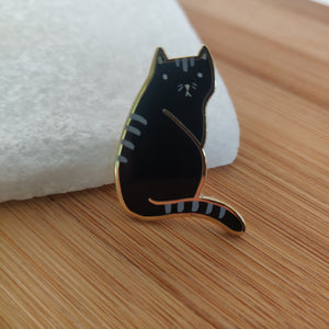 LAST 6: Cat pin - stripes