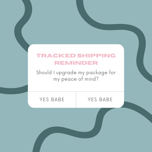 Tracking upgrade - only buy AFTER an order and you forgot tracking