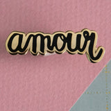 Amour | gold black pin | 40-14mm