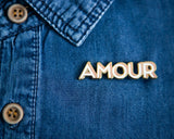 Amour pin | rose gold enamel  | 50-11m